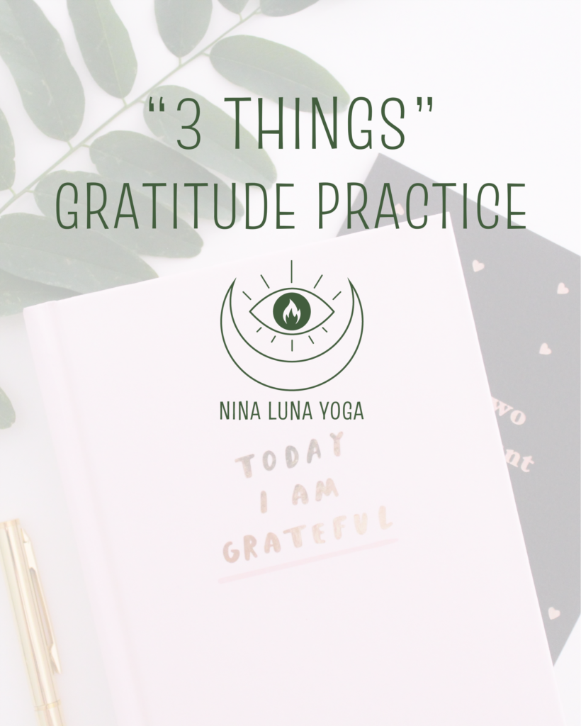 „3 Things“ Gratitude Practice 