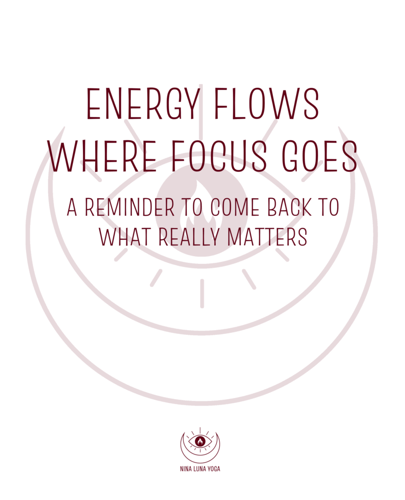 Energy flows where focus goes
